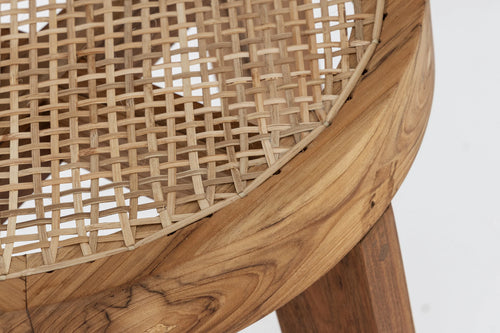 Jeanneret Cane Stool